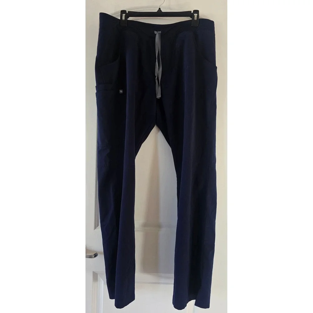 FIGS Kade Cargo Scrub Pants Navy Blue Technical Collection XL PO#3180 Mens tall